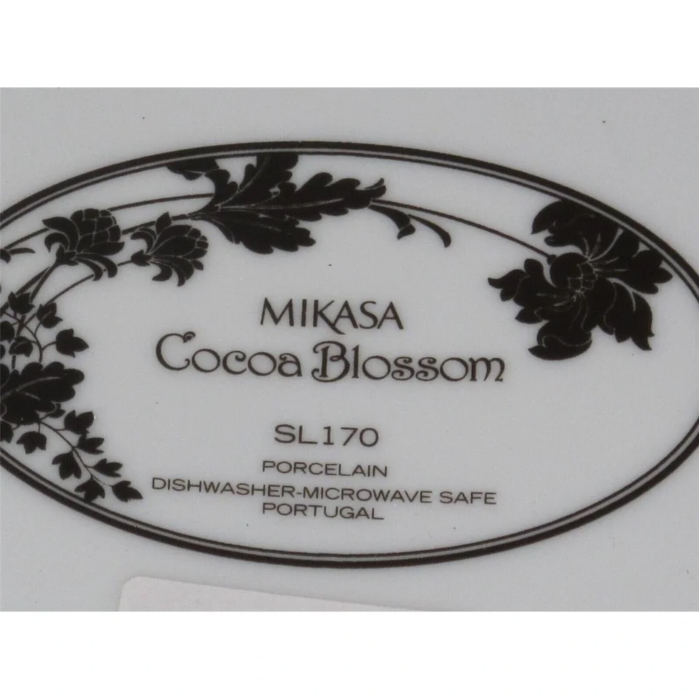 Mikasa Cocoa Blossom Five Piece Place Setting Plate Bowl Cup